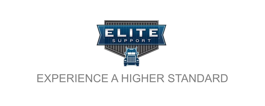 Elite support logo on a white background with the text experince a higher standard.