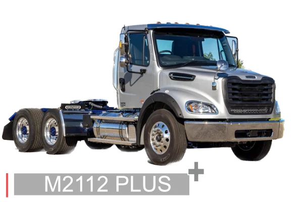 A transparent image of the Freightliner M2112 plus cab and chassis.