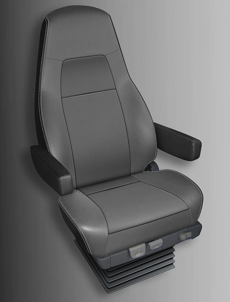 Quarry Grey Western Star X Series Truck Seat with Detailed Stitching