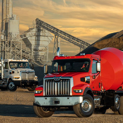 Western Star 49X Side Dump and 47X SF Mixer