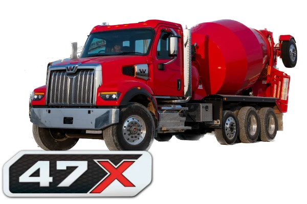 A transparent image of the Western Star 47x with a 47x badge just below it.
